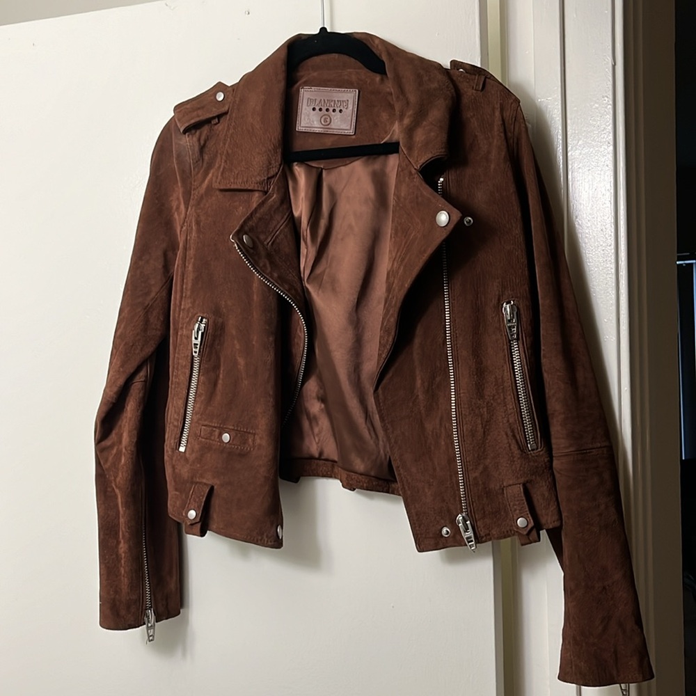 BLANK NYC Suede Moto Jacket